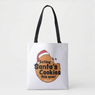 Tote Bag Père Noël's Cookies Yolo Hashtag Christmas Cookie