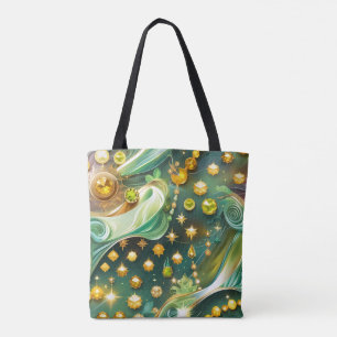 Tote Bag Péridot Radieux Citrine Lueur Lunaire