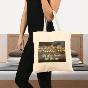 Tote Bag Perles Rétro Glam