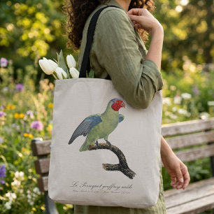 Tote Bag Perroquet à joues rouges mâle, Geoffroyus geoffroy