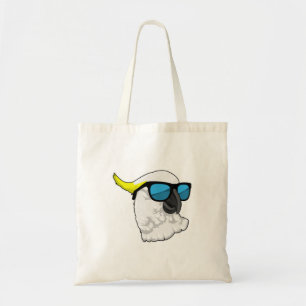 Tote Bag Perroquet avec lunettes de soleil