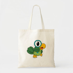 Tote Bag Perroquet avec verre de nivellement