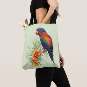 Tote Bag Perroquet coloré