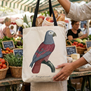 Tote Bag Perroquet Gris d'Afrique Psittacus Erithacus Facte