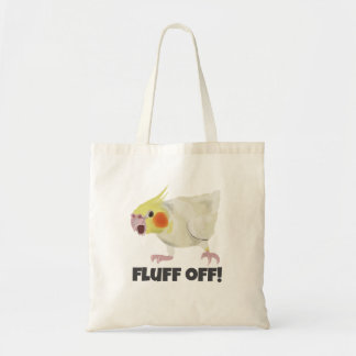 Tote Bag Perroquet lutino en colère drôle - dégagez !