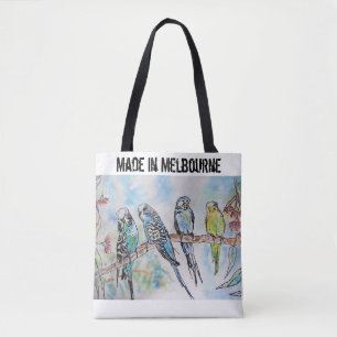 Tote Bag Perroquet Perruche Oiseau Fabriqué à Melbourne Ois