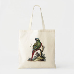 Tote Bag Perroquet vert antique