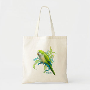 Tote Bag Perroquet vert Quaker