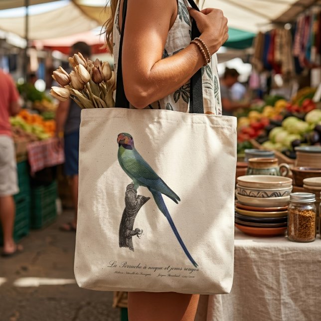 Tote Bag Perruche à longue queue, Psittacula Longicauda (Long-Tailed Parakeet, Psittacula Longicauda. Tote Bag)