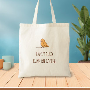Tote Bag Perruche de perroquet d'oiseaux précoces Citation 