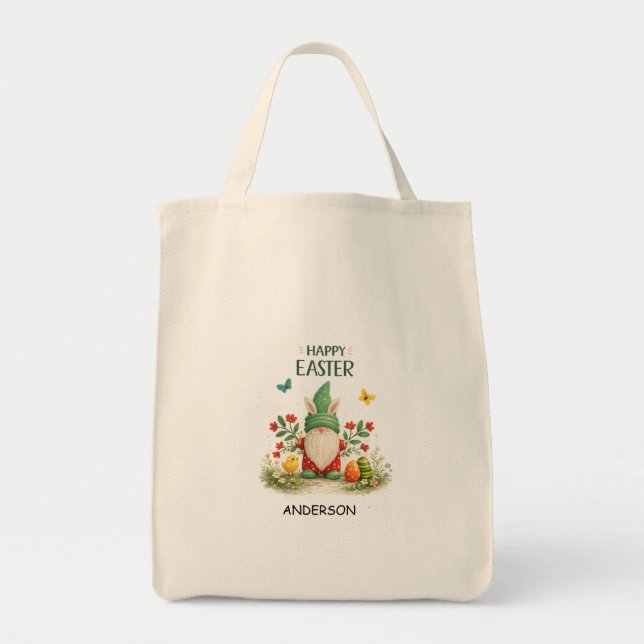Tote Bag Personalised First Easter mini bag with name Nephe (Devant)