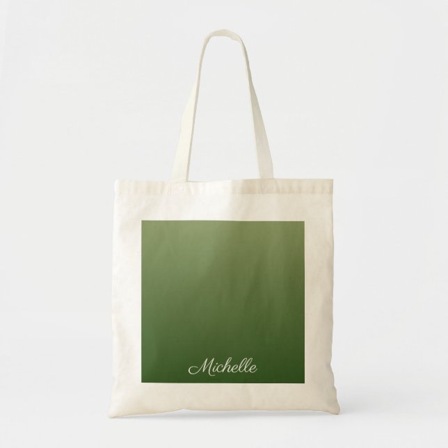 Tote Bag Personalized green (Devant)