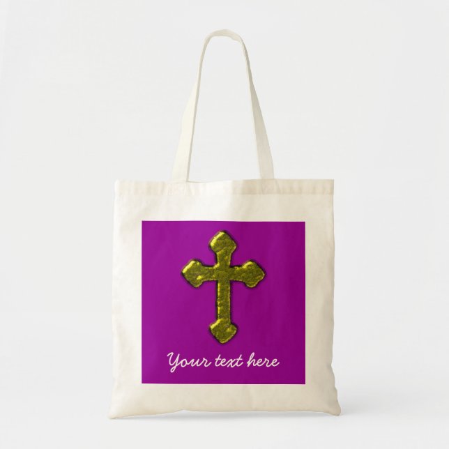Tote Bag Personnalisable chrétien pourpre (Devant)