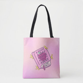 Tote Bag Personnalisable - Un livre par jour garde la réali