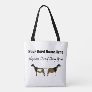 Tote Bag Personnalisation de la chèvre laitière naine nigér