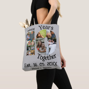 Tote Bag Personnalisé 10e anniversaire mariage 11 photo col