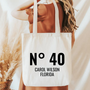 Tote Bag Personnalisé 20e 30e 40e 50e 60e 70 Anniversaire
