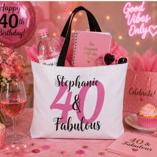 Tote Bag Personnalisé 40 & Fabuleux