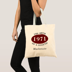 Tote Bag Personnalisé 50e anniversaire 1971 Naissance d'une