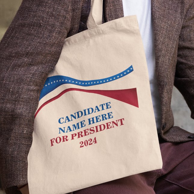 Tote Bag Personnalisé Ajouter votre propre candidat à la pr (Créateur téléchargé)