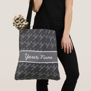 Tote Bag Personnalisé Aqua aérobic typographie motif Four