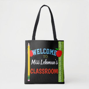 Tote Bag Personnalisé avec la salle de classe nommée de