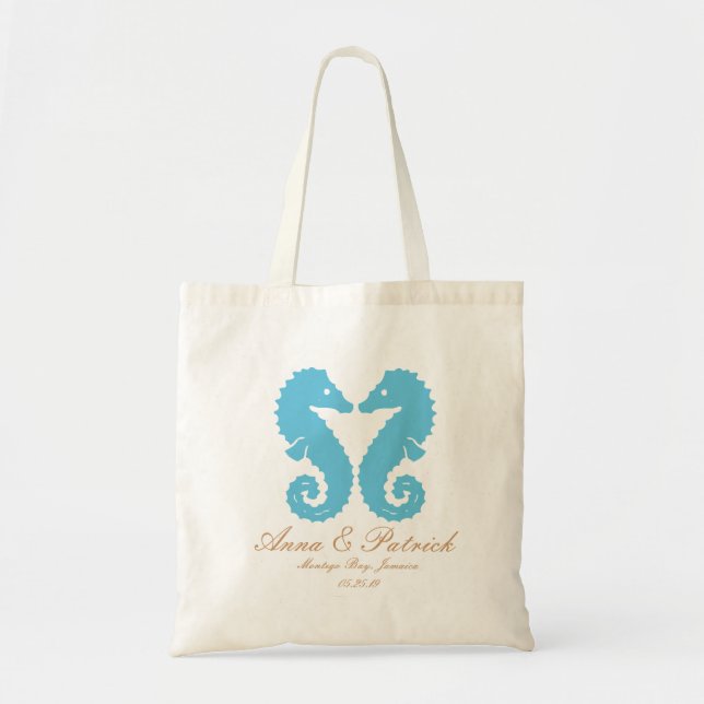 Tote Bag Personnalisé embrassant le mariage de (Devant)