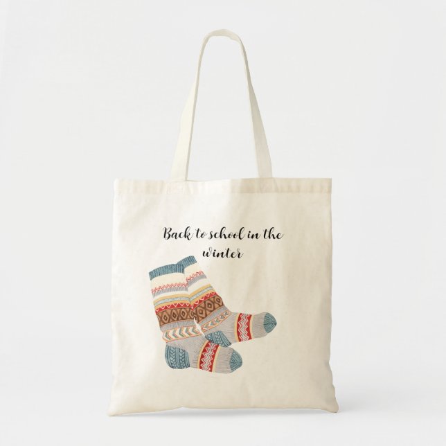 Tote Bag Personnalisé Funny Student l Retour à l'école (Devant)