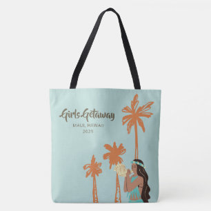 Tote Bag Personnalisé Getaway Hawaiian Girls