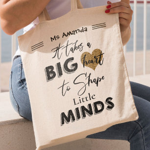 Tote Bag Personnalisé   Il Faut Un Grand Coeur   Appréciati