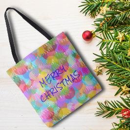 TOTE BAG PERSONNALISÉ JOYEUX DE COULEUR ÉPARGNÉE NOËL