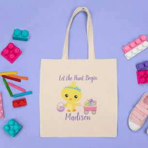 Tote Bag Personnalisé Laisser la chasse commencer oeufs de 