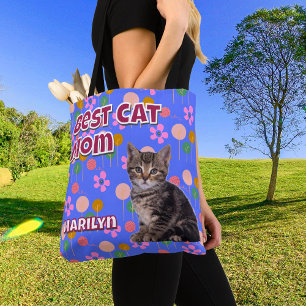Tote Bag Personnalisé Meilleur Chat Maman - Fête des Mères 