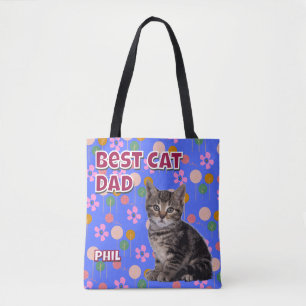 Tote Bag Personnalisé Meilleur Chat Papa - Fête des pères P