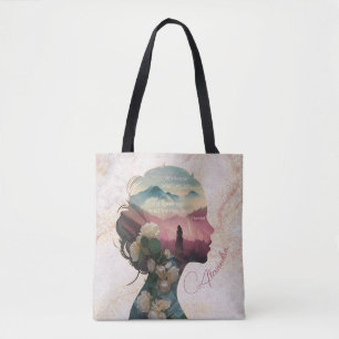 Tote Bag Personnalisé Moderne Élégant Conserver Citation In