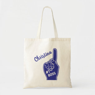Tote Bag Personnalisé Numéro Un Boss Foam Doigt
