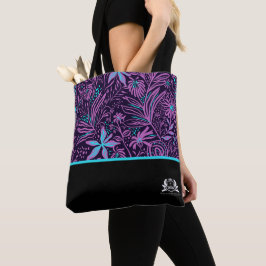 Tote Bag Personnalisé QMBH Purple Paisley