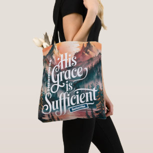 Tote Bag Personnalisé Sa grâce est Suffisamment chrétienne
