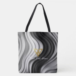 Tote Bag Personnalisé : Serene Swirls Custom Fourre-tout
