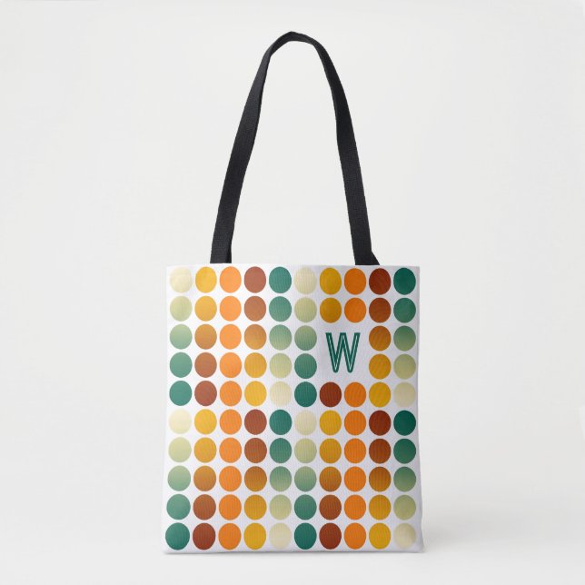 Tote Bag Personnalisé Turquoise Bleu Vert Rouge Brown Orang (Devant)