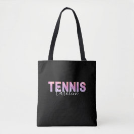 Tote Bag Personnalisée Joueuse de tennis fille Nom personna