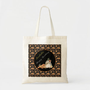 Tote Bag Personnaliser citrouille Raccoon Texte et couleur