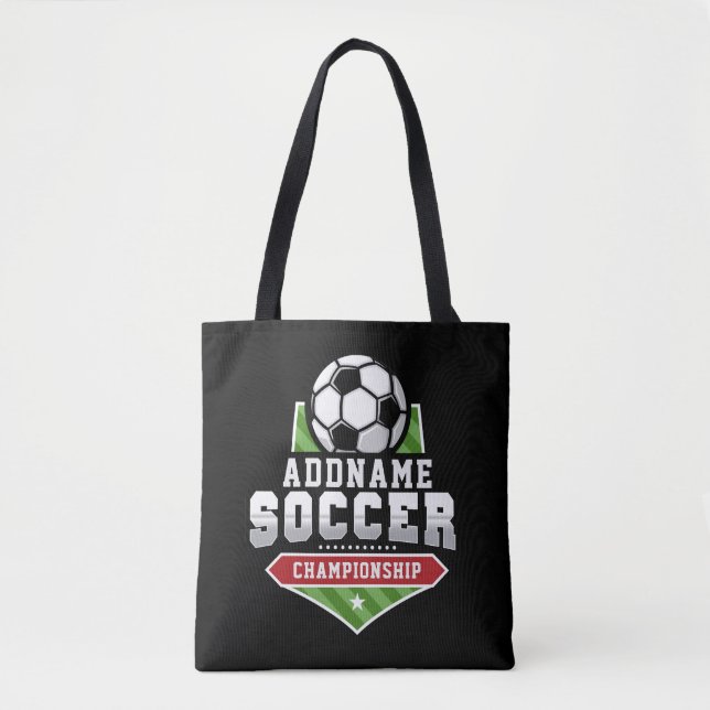 Tote Bag Personnaliser Football AJOUTER TEXTE Varsity Team  (Devant)