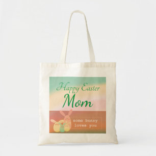 Tote Bag Personnaliser Happy Pâques Un Lapin Vous Aime