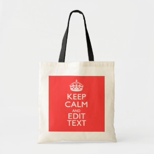 Tote Bag Personnaliser KEEP CALM et avoir votre texte sur C
