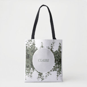 Tote Bag Personnaliser la verdure dorée botanique