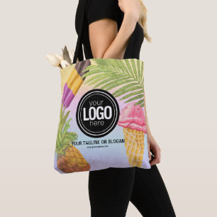 Tote Bag Personnaliser l'artsy aquarelle thème crème glacée