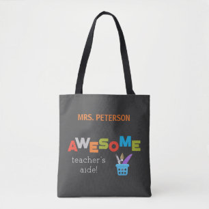 Tote Bag Personnaliser les enseignants Aide Jour d'apprécia