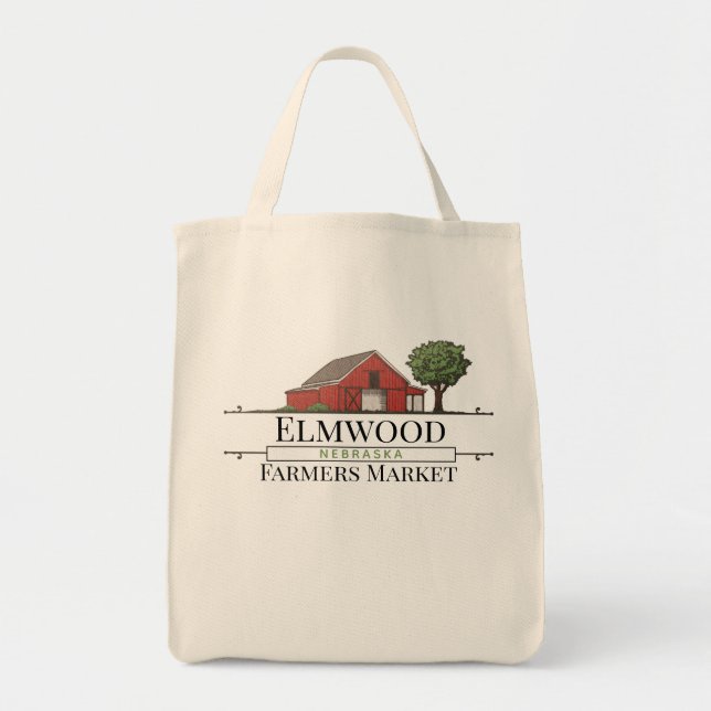 Tote Bag Personnaliser Marché des fermiers de la Grange Rou (Devant)