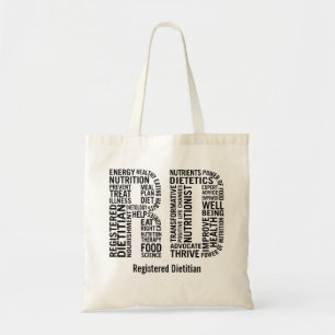 Tote Bag Personnalisez le diététicien enregistré par nom